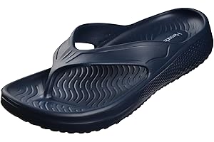 Harssidanzar Uomo spiaggia infradito,ad asciugatura rapida, morbido leggero doccia scarpe sandali KM241EU