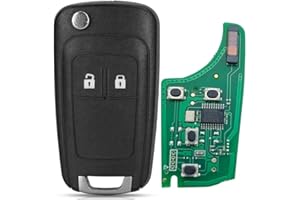 ONETOP1 2 Botones Llave Funda de Coche Mando a Distancia 433Mhz ID46 PCF7937E Chip para Opel Adam Astra J Zafira C Mokka Insignia