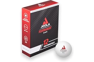 JOOLA Balles de ping-Pong 3-Star, Qualité Premium, 3 étoiles, Excellentes caractéristiques de Jeu et Longue durée de Vie, Compatibles Indoor et Outdoor