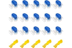 angelikashalala 20Stücke Anschlussklemmen für Mähroboter,Mähroboterzubehör Set 15 Kabelverbinder Wasserdicht,5 Anschlussklemmen kompatibel,für Husqvarna Automower Gardena Worx