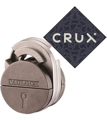 Hanayama Cast Love Puzzle - Gioco Rompicapo In Metallo - Livello 1/6 (Facile) - Sfida Per Principianti - Con Adesivo Crux