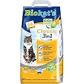 Lettiera Per Gatti Biokat's Classic 3in1 Senza Profumo - Agglomerante, 10 Litri