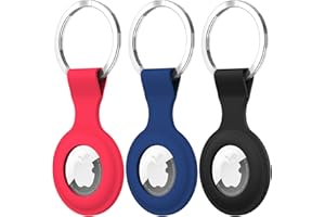 Diruite 3 Pièces pour Apple Airtag Étui Protection,Anti-Perte Localisateur Tracker Housse Étui Anti-Rayures Portable pour Apple AirTag Housse Porte Clé