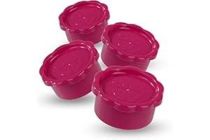 GRÄWE Sodastream - Juego de 4 tapas de cristal para botellas de cristal con tapa hermética, color rosa