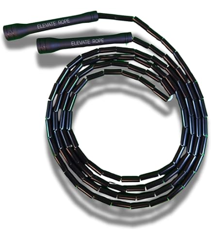 Corde à Sauter Lestée Interchangeable 1/2 Lb 1/4 Lb 2,7 Kg - Poignées Cuir - Fitness Perte Poids