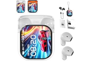 LexTex Écouteurs Intra-Auriculaires Ne20, avec Traducteur IA 140 Langues en Temps Réel, Contrôle Tactile, étanches, sans Fil, LED, pour Les Voyages, Les Affaires Et L'apprentissage.(Blanc)