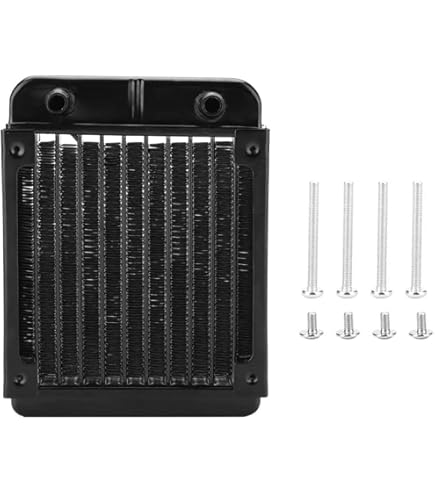 thumbnail image 2 of 80MM Water Cooling Radiator Aluminum One Welded Nozzle ITX Chassis Mini Engine 3 2 of 11