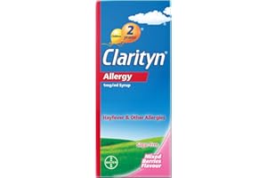 Clarityn Allergy 1mg/ml Syrup, Loratadine, 24 Hour Allergy Relief, Sugar Free, Lactose Free Mixed Berries Flavour, 60ml