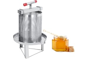 TTAMG Estrattore manuale per miele in acciaio inox Miele Pressa Attrezzatura per apicoltura con filtro