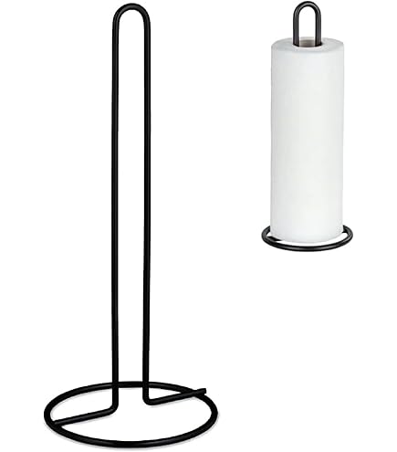 Porte-rouleau D'essuie-tout Noir En Acier Inoxydable De Qualité