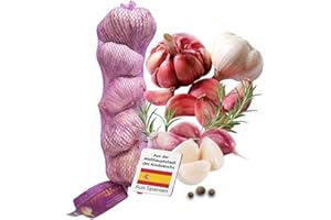 ‎AJO NEGRO DE MOUSE HILL Hochwertiger violetter Knoblauch - aus der Knoblauch-Hauptstadt Las Pedroñeras in Spanien - Scharf mit intensivem Knoblauch-Aroma (500 g)