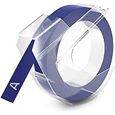Dymo 3D Plastik Kabartma Şerit (9 mm x 3 mt), Mavi - S0898140