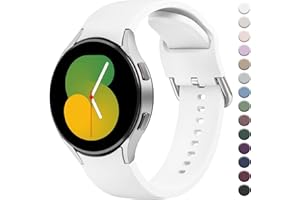 Wanme Pasek do Samsung Galaxy Watch 4 40 mm/44 mm i Classic 46 mm/42 mm, silikonowy pasek zapasowy dla kobiet i mężczyzn