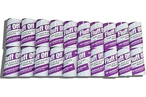 Fluff Off "Super" Lint Roller Refills, 20 Pack of 90 Sheets Extra Sticky Lint Roller Refills for Clothes, Pet Hair and Furniture - Will fit most lint roller handles - 1800 Sheets