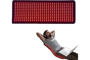 NGARY Estera De Terapia De Luz Roja LED De 360 ​​Piezas para El Cuerpo, Almohadilla Envolvente Grande De Terapia De Luz Roja con Luz Roja De Luz Infrarroja Cercana De 660 NM Y 850 NM