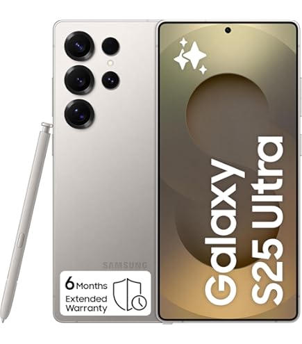 Samsung Galaxy S25 Ultra AI Phone, 1TB Storage, 12GB RAM, Titanium