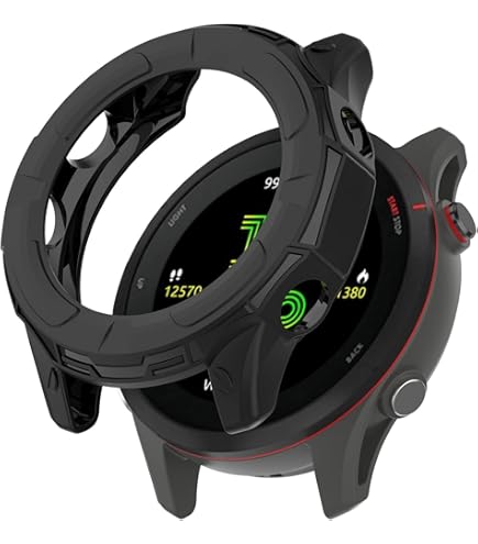 Eirltiy 4 Pièces Verre Trempé Protection Ecran Pour Garmin Forerunner 955/955 Solar + 4 Pcs Bouchons Anti-poussière Silicone, Vitre Trempe Dureté 9H Anti-rayures Protecteur Écran Ultra Mince