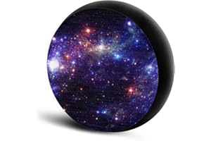 POLERO Galaxy Beautiful Winter Car Tire Cover Water Proof Universal Spare Wheel Tire Cover For Travel Trailer RV, SUV,Camper Accessories And Various Vehicles 14 15 16 17 18 19 Inch