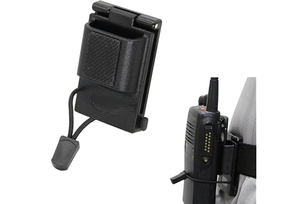 Walkie-talkie-hållare, bältesklämma, walkie-talkie-hållare för 25–57 mm bä , radiohållare, servicelbä , bälteklämma, radiohållare, utrustning för brottsbekämpning