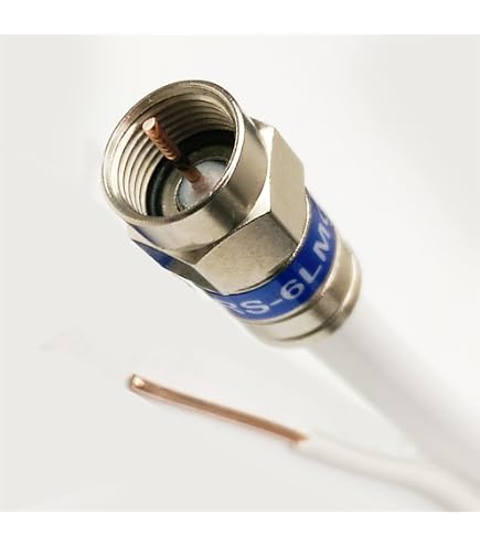 thumbnail image 2 of 70ft White Coax RG-6 Cable W/Ground Messenger 3Ghz 75 Ohm 18AWG UL... 2 of 10