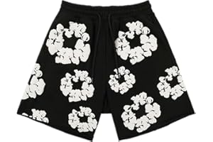 Mayamiyasa Modemarke D T Drucktrikot, 2 Teiliges Sommer Trainingsanzug, Jogginganzug, Cotton T-Shirt, Sommershorts, Sommer - T - Shirt, Unisex - Sweatshirt - Set, Oberteil und Shorts, Größen S-XL