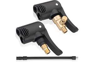 TOPJOWGA Conector de Válvula de Neumático Universal, Adaptador de Válvula de Coche de Latón, Conector VáLvula de Neumático, Conector de Válvula de Bicicleta, para Automóviles, Moto