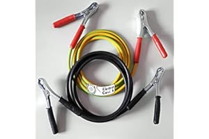 ELETTROCAVI K ® ELETTRO CAVI K - CAVI PER BATTERIA AUTO MOTO SCOOTER FURGONE IN RAME 35 mm² 3 + 3 mt PROFESSIONALI FLESSIBILI CON PINZE IN ACCIAIO ZINCATO 120 A