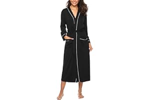 Hyppry Lightweight Dressing Gown Housecoat Bathrobe Kimono Style Nightie Maternity Robe for Nursing Pregnancy