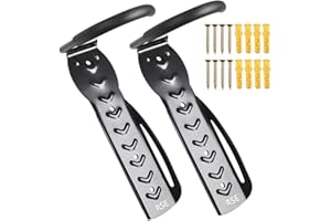 RSE Bike Wall Mount Garage Hook Storage Rack Heavy Duty Bicycle Adjustable Vertical Support Hanger Hooks For Garage Shed Support Velo Mural With Warranty