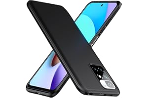 TesRank Funda, TPU Suave para Xiaomi Redmi 10 & Redmi 10 2022 Flexible [Resistente a arañazos] [Ultrafina Ligero]-Negro