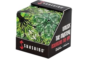 SHASHIBO Shape Shifting Box - Award-Winning, Patented Fidget Cube w/ 36 Rare Earth Magnets - Transforms Into Over 70 Shapes (Elements)