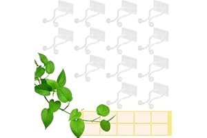 Zocipro 100 szt. klipsów do mocowania ścian pnących, samoprzylepne klipsy do roślin pnących, klipsy do roślin pnących, klips do drutu ogrodowego, haczyki do roślin pnących, 100 szt