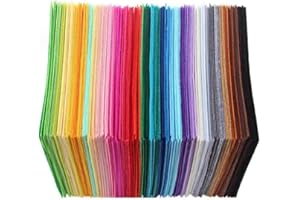 DKDXID 40pcs Filz Farben Bastelfilz 1mm Bunter Filzstoff Filz Blätter 20x30cm Bastelfilz Farbig Filz Blätter Filzplatten Filz zum Basteln Filzbögen Felt Fabric Nähen Filzen für DIY-Bastelarbeiten Decoration