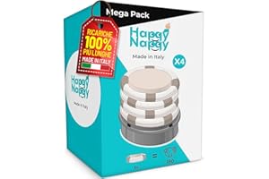 My Happy Nappy Wkłady - Kompatybilne z Tommee Tippee Sangenic Tec, Simplee Sangenic i Twist & Click】- Super wkłady X4, skuteczne 7-warstwowe leczenie przeciwzapachowe EVOH