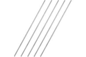 TA-VIGOR 5Pcs 2mm x 150mm Stainless Steel Round Rods, Metal Solid Round Shaft Rods Lathe Bar Stock for DIY Crafts Car Helicopter Airplane Model