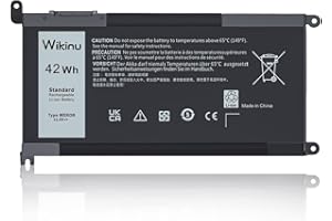 Wikinu WDX0R Batería para DELL Inspiron 13 5368 5378 7368 7378 14 7460 7472 15 5568 7569 7579 5578 5570 5565 17 5765 5770 Latitude 3480 3190 Vostro 5468 5568 WDXOR 3CRH3 T2JX4 Y3F7Y