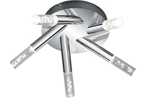 Trio Leuchten Bolsa 682410506 LED Ceiling Light 5X 3.1 Watt Metal Chrome