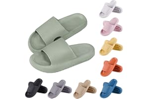 Menore Slippers Women Slides Men Quick Drying Flip Flops Non-Slip Sandals Summer Beach Pool Pillow Sliders Indoor Outdoor