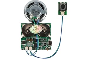 Tiardey DIY Music Module USB Download Greeting Card MP3 Songs Recording Board Birthday Gift Box Card Personalised Sound Message