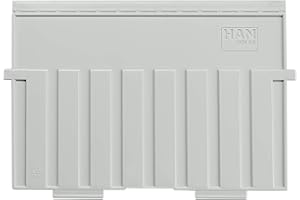 HAN Piastra di supporto DIN A5 orizzontale, per cartelloni HAN e schedario, scatola di apprendimento, scheda di divisione, confezione da 5 pezzi, 9025-11, grigio chiaro