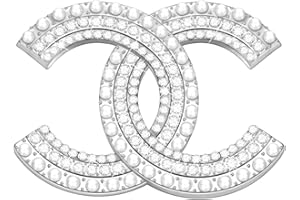 OLIWAN Zirkon Brosche Perle Brosche Diamant Brosche Silber Groß Broschen Geschenk für Frau Freundin