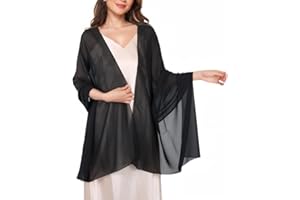 Lamca Pashmina Shawls and Wraps - Chiffon Shawl Wedding Evening Scarf for Women UK
