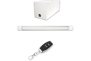 FAST LED TECHNOLOGY Éclairage led puissant sans fil sur batterie rechargeable pour Garage, Box sous sol, Cave, local sans électricité - Lampe lumière autonome puissante 1100 lm, Prêt à poser et Sans Travaux -Autonomie 7h