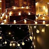 InnooTech LED Globe Lichterkette Innen Deko Glühbirne 10 Meter 100er Warmweiß DC 31V - 6