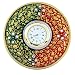 HANDICRAFTS PARADISE MARBLE TABLE CLOCK WITH CARPET WORK RS.445.00