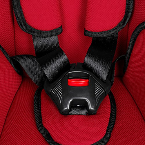 TecTake 400572 Autokindersitz Gruppe I/II/III 9-36 kg 1-12 Jahre, rot/schwarz - 5