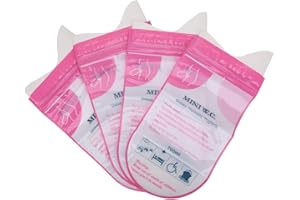 ‎VGEBY 4 Stück Urinbeutel, Auto WC Unterwegs Tragbare Einweg Reise Notfall Urinbeutel Notfall Toilette Mini WC für Outdoor Reise Stau Unterwegs