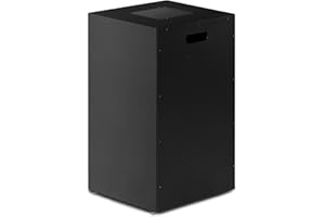 Planika Rio - Chimenea de Gas para Exteriores - Salida de Calor de 7-10 kW - Chimenea Rectangular Negra de propano - Calentador de Patio y jardín (Estuche para Botella)