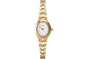 Sekonda Ladies Megan 21mm Oval Classic Analogue Watch with Mother of Pearl Stone Set Dial