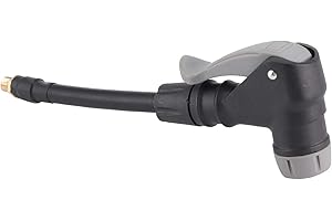 Socobeta Adaptador de manguera de inflador de conector fácil a presión, adaptador de bomba de neumáticos, material de goma, adaptador de manguera de inflado 2 en 1 para válvula inflable francesa